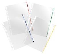 Папка-вкладыш Бюрократ Премиум -013BKCOLOR глянцевые A4+ 30мкм цветной ассорти край (упак.:50шт)