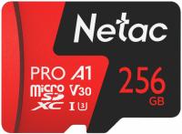 Флеш карта microSDXC 256GB Netac NT02P500PRO-256G-S P500 Extreme Pro A1 w/o adapter