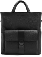 Деловая сумка тоут мужская Piquadro Materia CA7265W151/N черная натур.кожа