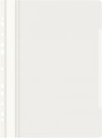 Папка-скоросшиватель Бюрократ PS-P20WH A4 прозрач.верх.лист боков.перф. пластик белый 0.12/0.16