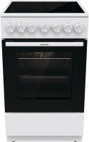 Плита Электрическая Gorenje GEC5B42WG белый стеклокерамика (без крышки)
