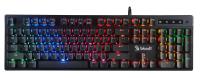 Клавиатура A4Tech B500N серый USB for gamer LED кабель 1.8м