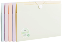 Папка-портфель Deli Colorful EF615 на резинке 8 отдел. A4 полипропилен ассорти