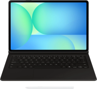 Чехол-клавиатура Samsung для Samsung Galaxy Tab S10 FE+ Book Cover Keyboard with touchpad поликарбонат/полиуретан черный (EF-DX625UBRGRU)