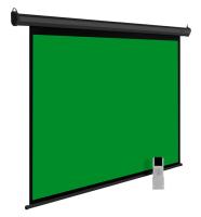 Экран Cactus 111" 200x200см GreenMotoExpert CS-PSGME-200X200 1:1 настенно-потолочный рулонный
