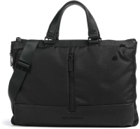 Деловая сумка Piquadro Marcel CA4021W138/N с отделением для ноутбука 15.6" черная натур.кожа/нейлон