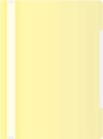 Папка-скоросшиватель Бюрократ Pastel -PSLPAST/YEL A4 прозрач.верх.лист пластик желтый 0.14/0.18