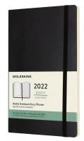 Еженедельник Moleskine CLASSIC SOFT WKNT Large 130х210мм 144стр. мягкая обложка черный