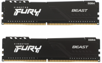 Память DDR4 2x8Gb 3200MHz Kingston KF432C16BBK2/16 Fury Beast Black RTL Gaming PC4-25600 CL16 DIMM 288-pin 1.35В kit dual rank с радиатором Ret