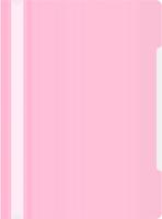 Папка-скоросшиватель Бюрократ Пастель -PSLPAST/PINK A4 прозрач.верх.лист пластик розовый 0.14/0.18