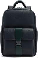 Рюкзак Piquadro Materia CA7262W151/BLUVE синий/зеленый натур.кожа