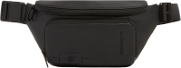 Сумка поясная мужская Piquadro Russel CA7153W137/N черная натур.кожа