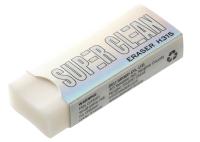 Ластик Deli EH315 Super Clean 54х20х10мм ПВХ белый индивидуальная картонная упаковка