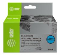 Картридж струйный Cactus CS-L0R40AE 957XL черный пигментный (73мл) для HP OfficeJet 8210/8218/8720/8725/8730 с чипом