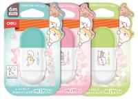 Лента коррект. Deli EH352 6мх5мм ассорти корпус белый блистер