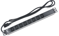 Блок распределения питания Cabeus PDU-8I-2IEC гор.размещ. 8xC13 10A IEC-320-C14 2м