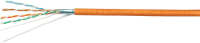 Кабель информационный Cabeus FTP-4P-CAT.5E-SOLID-LSZH кат.5E F/UTP 4 пары 24AWG LSZH внутренний 305м оранжевый