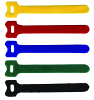 Хомут-липучка Lanmaster LAN-VCM125-RD 125x12мм (упак:20шт) нейлон/полиэтилен внутри помещений красный