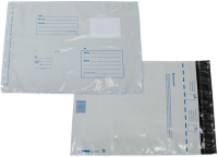 Пакет почтовый Silwerhof Eco 11004.10 B4 250x353мм "Куда-Кому" силиконовая лента пластик (pack:10pcs)