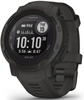 Смарт-часы Garmin Instinct 2 Solar 45мм 0.9" AMOLED корп.черный силикон рем.черный (010-02627-00)