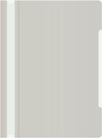 Папка-скоросшиватель Бюрократ -PS20GREY A4 прозрач.верх.лист пластик серый 0.12/0.16