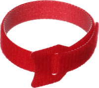 Хомут-липучка Lanmaster LAN-VCM210-RD 210x16мм (упак:20шт) нейлон/полиэтилен внутри помещений красный