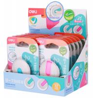 Ластик Deli EH02901 U-touch круглый 45x10мм ассорти с держателем блистер