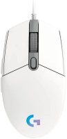 Мышь Logitech G102 LightSync белый оптическая 8000dpi USB 6but (910-005809)