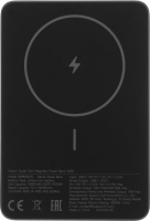 Мобильный аккумулятор Xiaomi Super Slim Magnetic 5000mAh QC3.0/PD3.0 22.5W 3A USB-C беспров.зар. черный (BHR08PMGL)