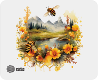 Коврик для мыши Cactus Honeybee 220x180x2мм (CS-MP-P09XS)