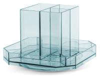 Органайзер настольный Deli 8942BLUE 140x140x98мм синий пластик