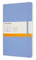 Блокнот Moleskine CLASSIC SOFT QP616B42 Large 130х210мм 192стр. линейка мягкая обложка голубая гортензия