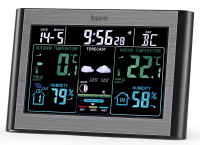 Погодная станция Buro BU-WSH114-COLOR черный