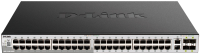 Коммутатор D-Link DGS-3130-54PS/B2A (L3) 48x1Гбит/с 2x10Гбит/с 4SFP+ 48PoE+ 370W управляемый