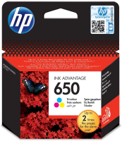 Картридж струйный HP 650 CZ102AE/AK многоцветный печ.гол.в компл. (200стр.) для HP DJ IA 2515/2516