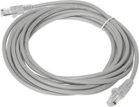 Патч-корд KingPrice KP-PC-c5e-5m-g 1Гбит/с UTP 4 пары cat.5E CCA molded 5м серый RJ-45 (m)-RJ-45 (m)