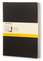 Блокнот Moleskine CAHIER JOURNAL QP322 XLarge 190х250мм обложка картон 120стр. клетка черный (3шт)