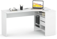 Стол для компьютера Сокол СПм-25 П столешница ЛДСП белый 145x74x81см (00-00010621)