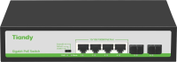 Коммутатор Tiandy TC-P3S06 H/0402/AT/60/V2.0 (L2) 4x1Гбит/с 2SFP 4PoE 60W неуправляемый