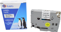 Картридж ленточный G&G GG-TZES211 черный на белом 6x8 для Brother 1010/1280/1280VP/2700VP