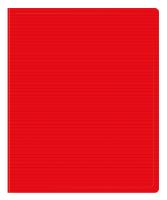 Папка на 2-х кольцах Бюрократ ДеЛюкс DL0740/2RED A4 пластик 0.7мм кор.32мм красный