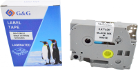Картридж ленточный G&G GG-TZE231 черный на белом 12x8 для Brother 1010/1280/1280VP/2700VP