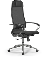 Кресло Метта ErgoLife Set 12 черный сиденье черный сетка с подголов. крестов. сталь хром