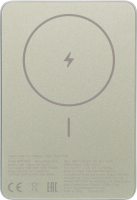 Мобильный аккумулятор Xiaomi Super Slim Magnetic 5000mAh QC3.0/PD3.0 22.5W 3A USB-C беспров.зар. золотистый (BHR08PLGL)