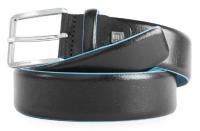 Ремень мужской Piquadro Blue Square CU5258B2/N регулир. 125х3.5см черный натур.кожа