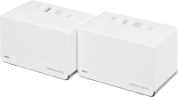 Бесшовный Mesh роутер Mercusys Halo H27BE (HALO H27BE(2-PACK)) BE3600 10/100/1000BASE-TX белый (упак.:2шт)