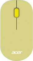 Мышь Acer OMR205 зеленый/желтый оптическая 1200dpi беспров. USB для ноутбука 3but (ZL.MCEEE.02J)