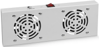 Модуль вентиляторный Cabeus (TRAY-FAN2) 2 вент. серый