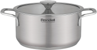 Кастрюля Rondell Modern RDS-1748 4.8л. d=24см (с крышкой) стальной