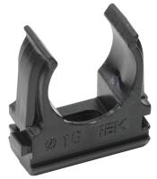 Держатель IEK CTA10D-CF16-K02-100 с защелкой 16мм полистирол черный